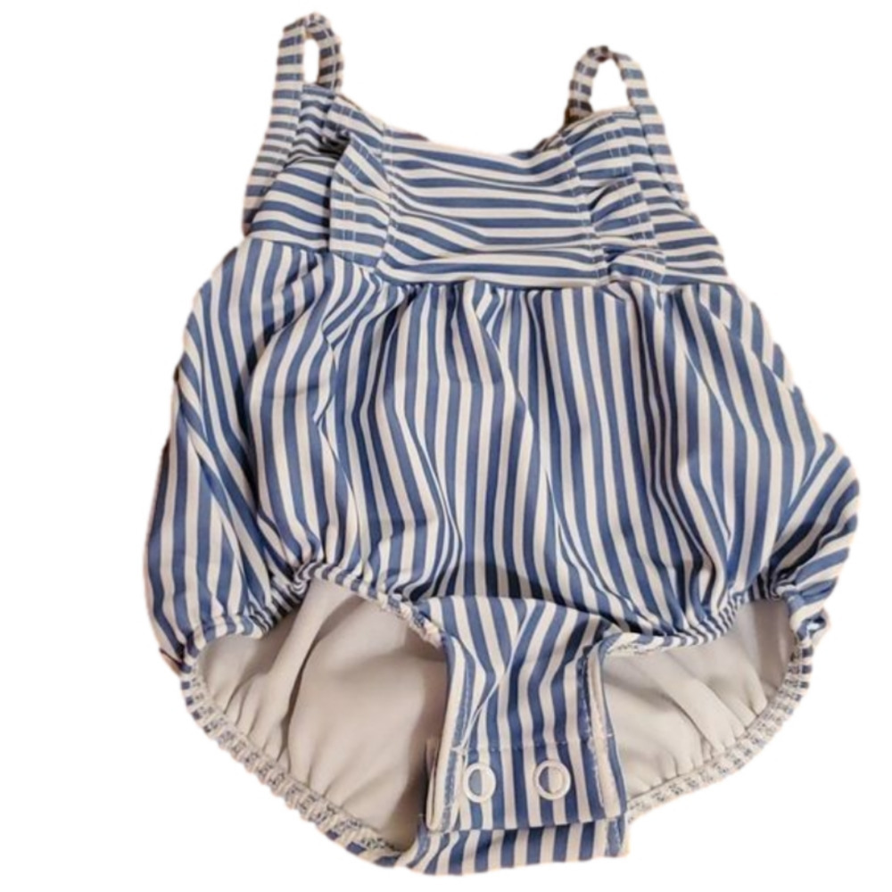 NWOT Carter Baby Girl Striped one Piece Bathing Suit Size 3M
